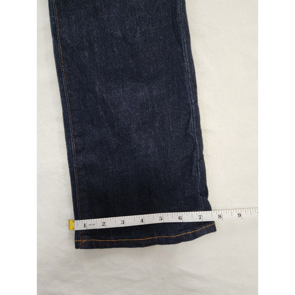 Lands' End Women Dark Denim Mid Rise Straight Jeans Sz 8 - Picture 6 of 14